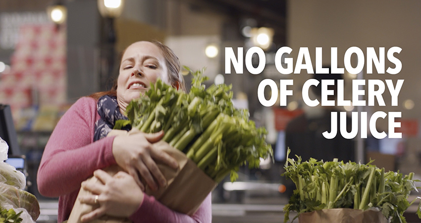 No Gallons of Celery Juice