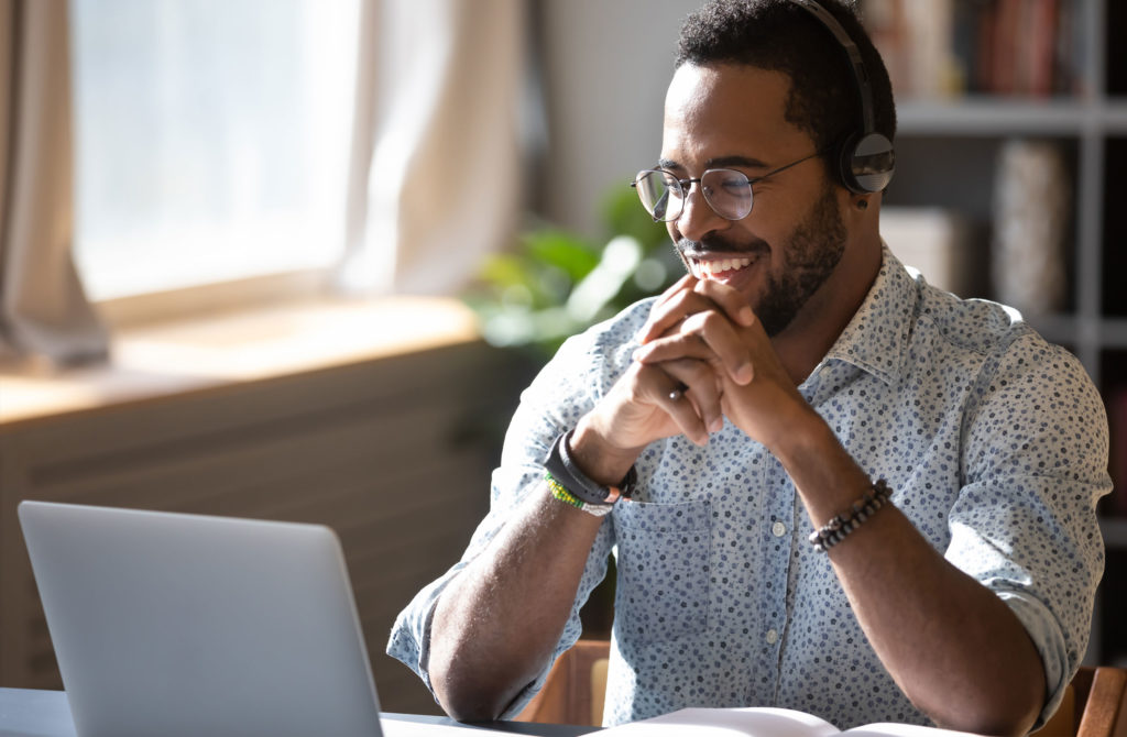 man on laptop